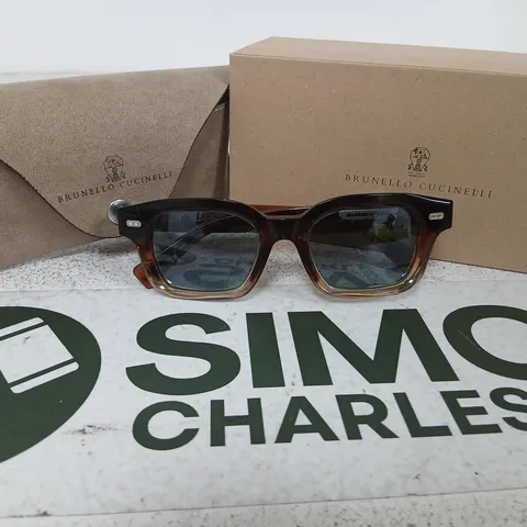 BRUNELLO CUCINELLI SUNGLASSES OBC4018S – BROWN FRAME