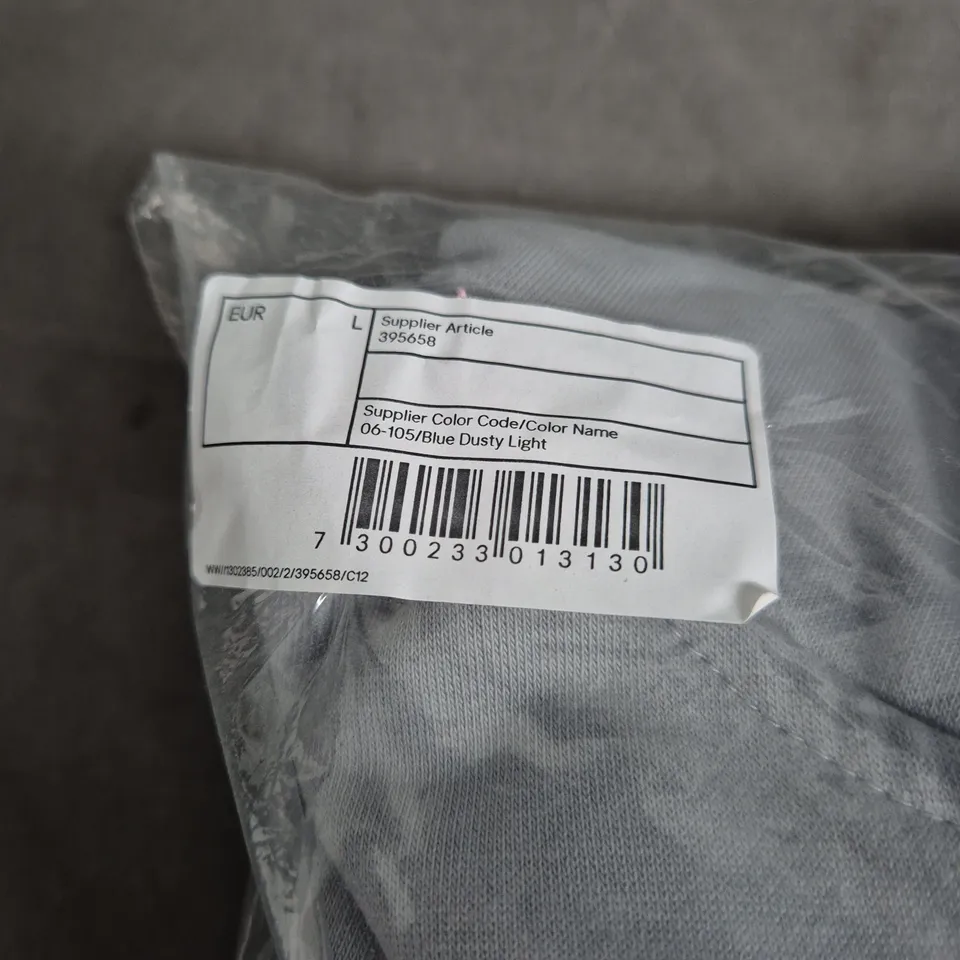 WEEKDAY ZIP THROUGH JACKET IN BLUE DUSTY LIGHT SIZE UK L