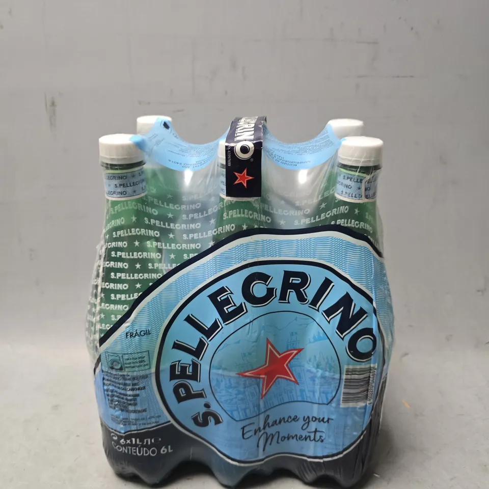 SAN PELLEGRINO SPARKLING NATURAL MINERAL WATER 6X1L