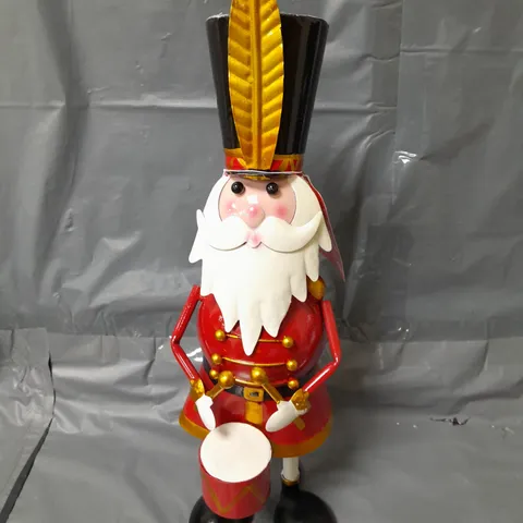 BOXED THREE KINGS CAPTAIN SANTA METAL OUTDOOR CHRISTMAS DECORATION