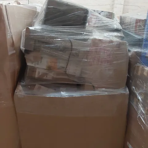 PALLET CONTAINING A VERY LARGE QUANTITY OF ASSORTED ELECTRIC ITEMS INCLUDING: DAEWOO 2000W CONVECTOR HEATER, FAN HEATER, AIRFRYER ECT