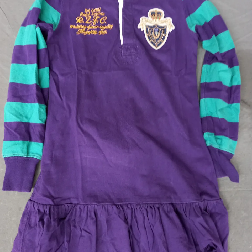 RALPH LAUREN KIDS DRESS IN PURPLE SIZE SMALL