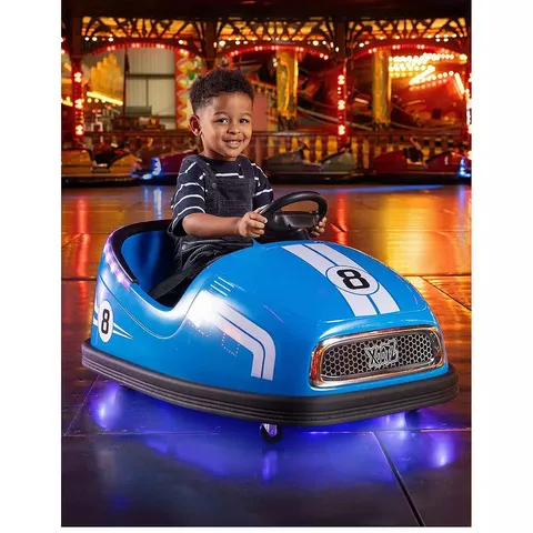 BOXED XOOTZ BIG BUMPER 2-SEATER KIDS ELECTRIC BUMPER CAR - BLUE