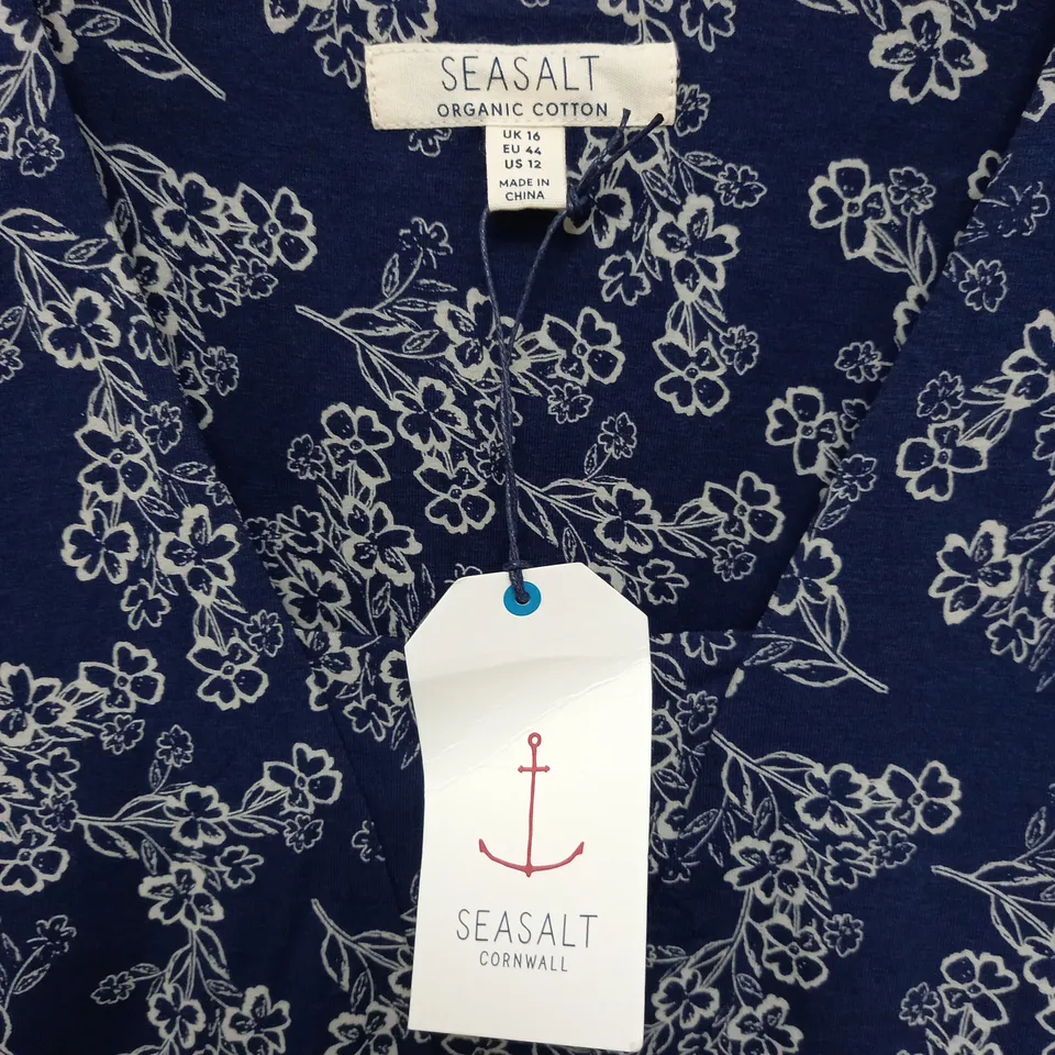 SEASALT CORNWALL SEED PACKET DRESS IN FLORAL SKETCH MAGPIE - UK 18