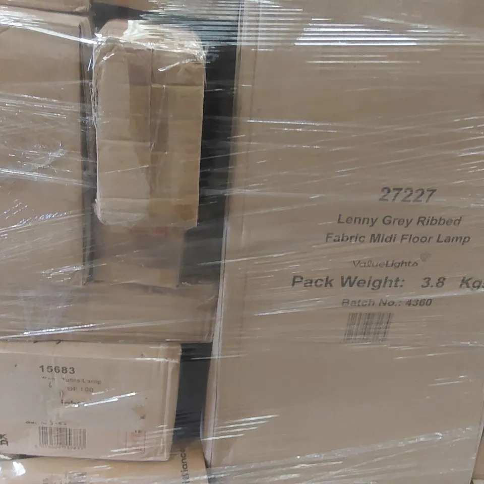 PALLET CONTAINING A VERY LARGE QUANTITY OF ASSORTED LIGHTING ITEMS