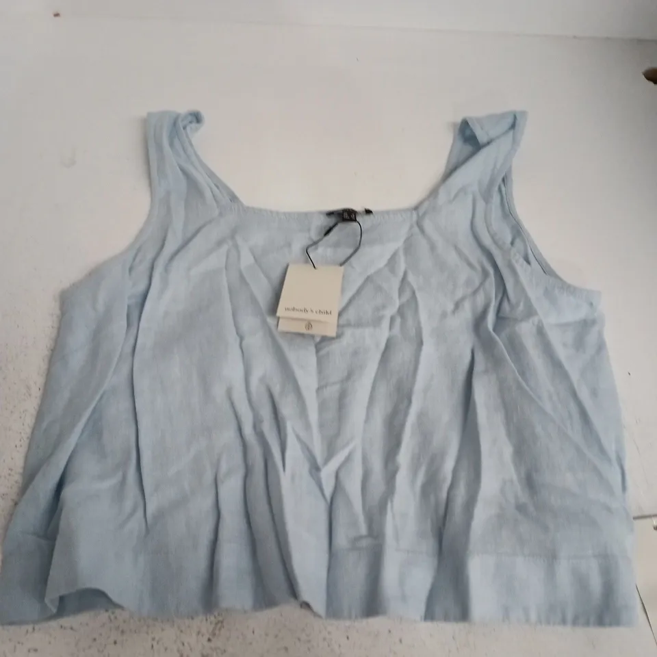 NOBODYS CHILD STANLEY TOP IN BLUE - UK 16