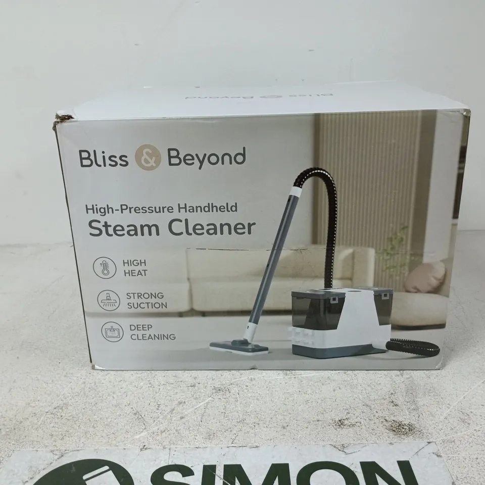 BOXED BLISS & BEYOND HANDHELD STEAM CLEANER