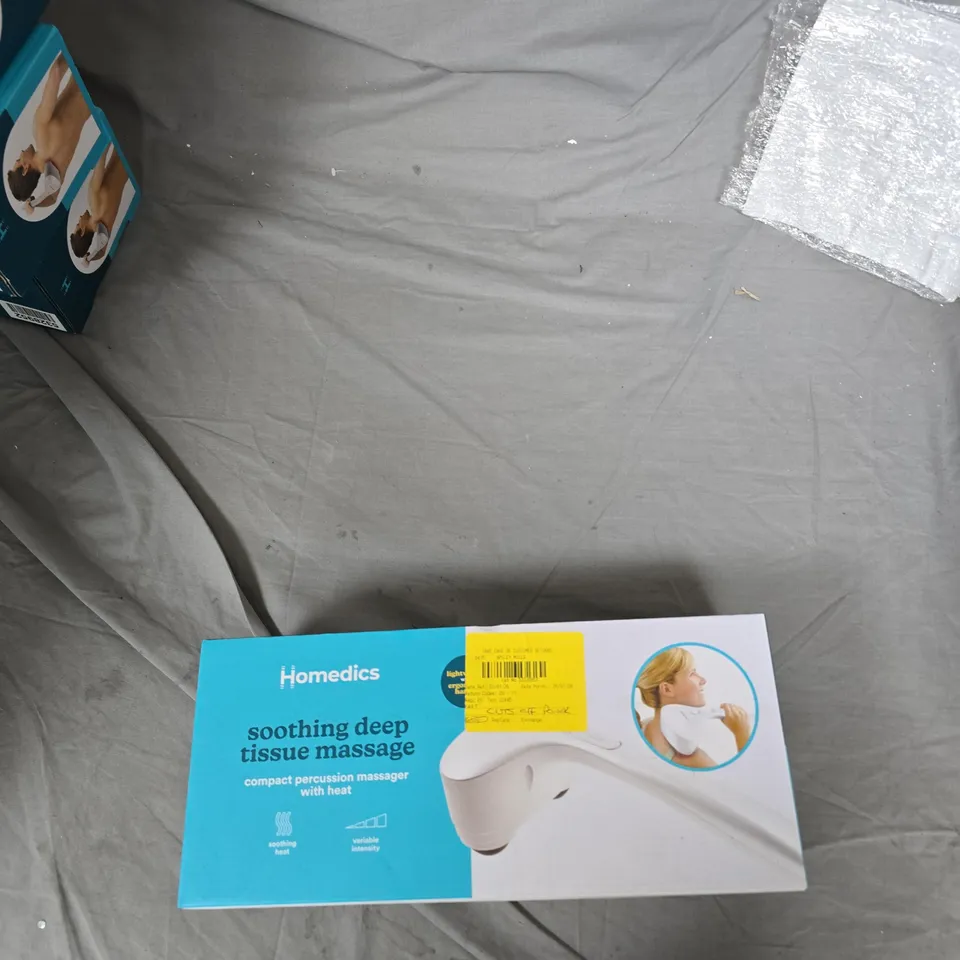 HOMEDICS SOOTHING DEEP TISSUE MASSAGE MASSAGER – COMPACT PERCUSSION WITH HEAT