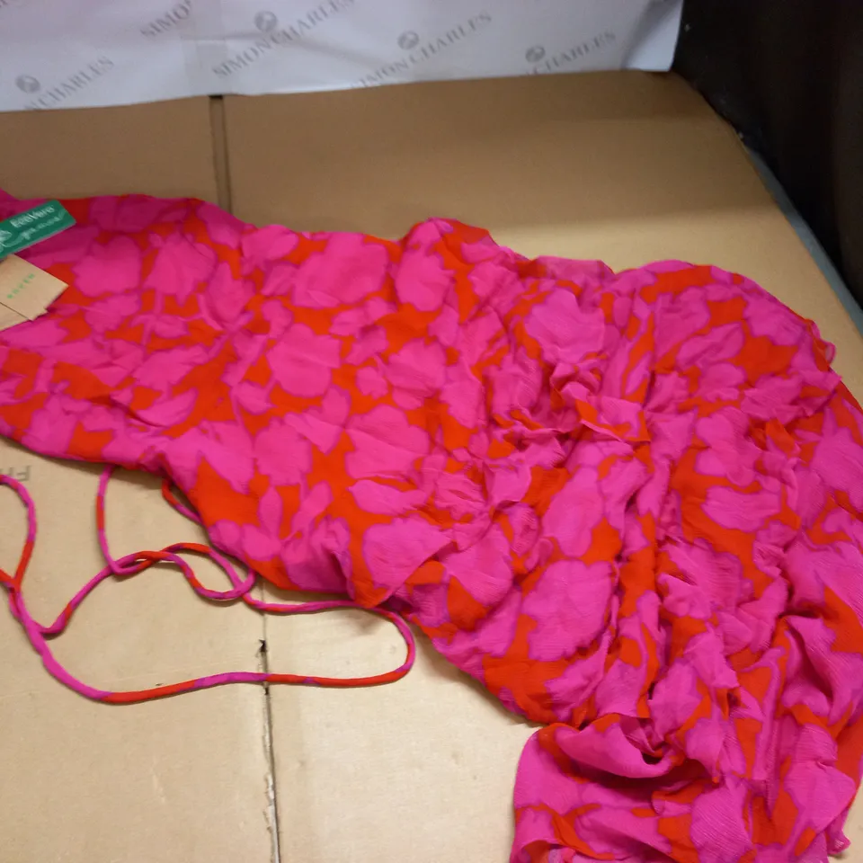 BODEN RED FLORAL DRESS - UK 8 R
