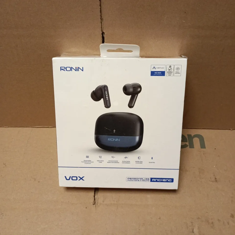 RONIN VOX R-7805 WIRELESS EARBUDS – BLACK
