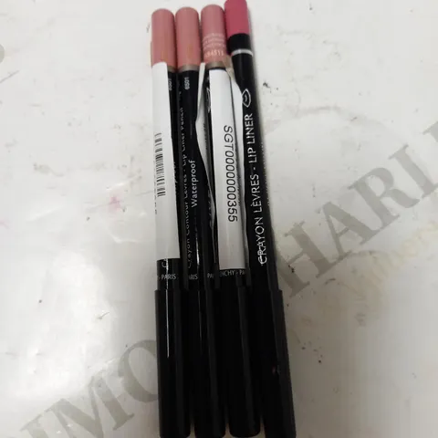 LOT OF 4 ASSORTED GIVENCHY LIPLNERS