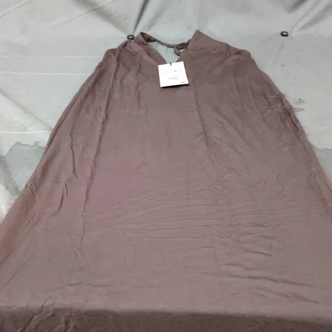 OH POLLY CHOCOLATE BROWN DRESS – TENCEL MODAL FIBRE XL