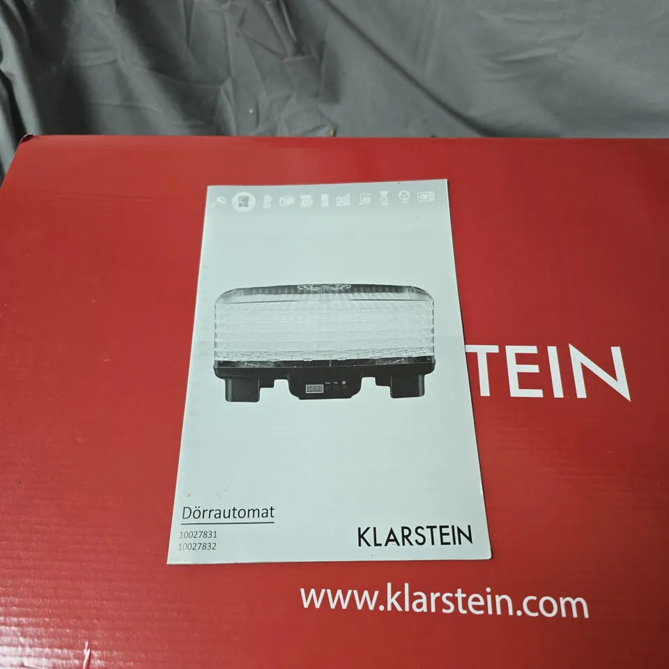 KLARSTEIN DEHYDRATOR 550 WATTS BOXED