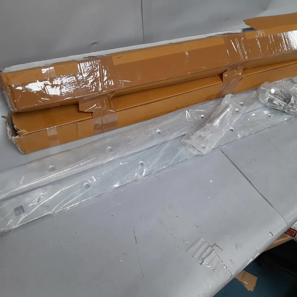 TWO PAIRS GALVANISED HINGES