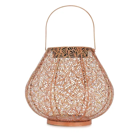 OUTLET GARDEN REFLECTIONS 28CM FRETWORK SOLAR LANTERN