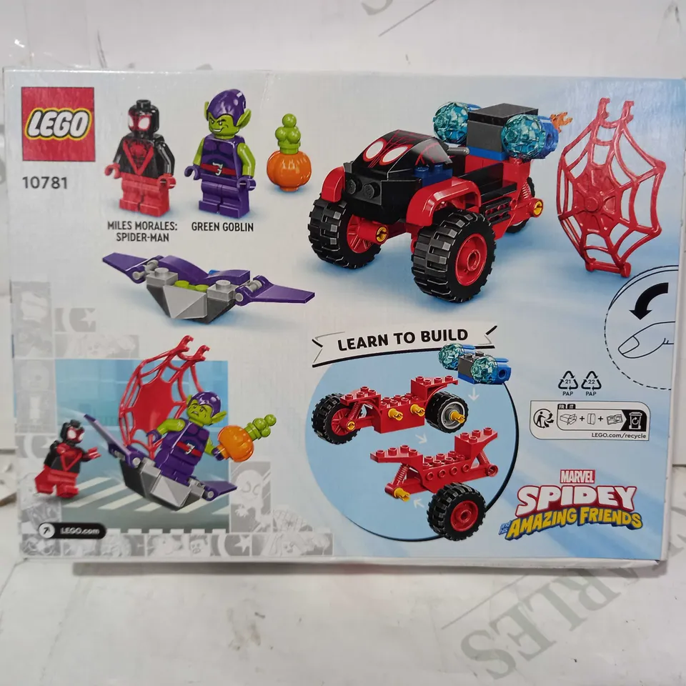 LEGO MARVEL SPIDEY AMAZING FRIENDS 10781 SPIDER-MAN'S TECHNO TRIKE
