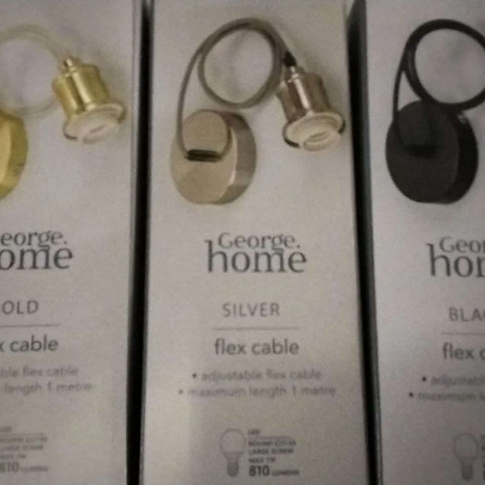APPROXIMATELY 15 BRAND NEW GEORGE HOME FLEX CABLES IN ASSORTED COLOURS 