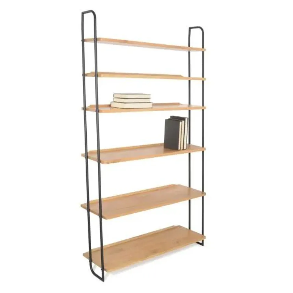 BOXED HEALS BRUNEL LEAN TO NARROW SHELVES OAK (2 BOXES) RRP £359