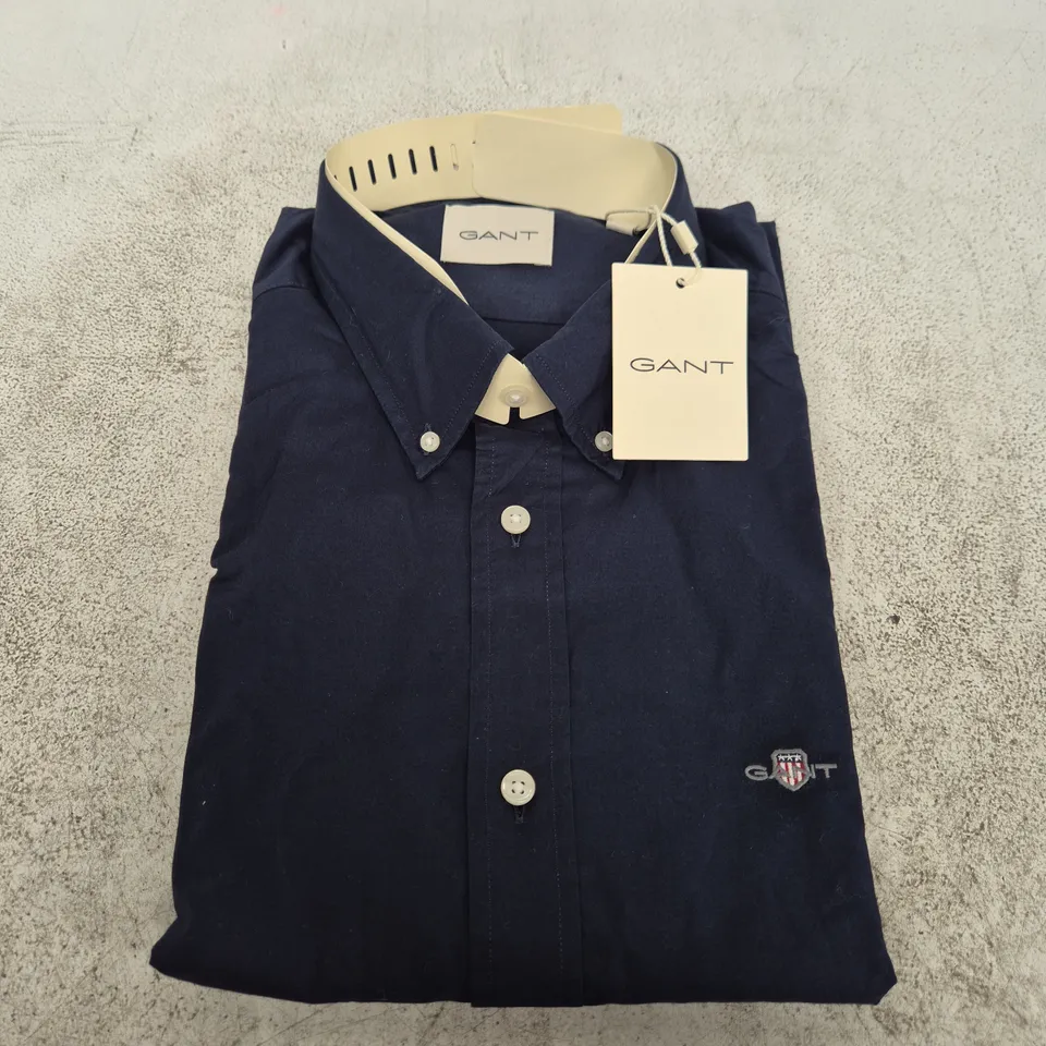 GANT SLIM CLASSIC POPLIN SHIRT – EVENING BLUE, XL