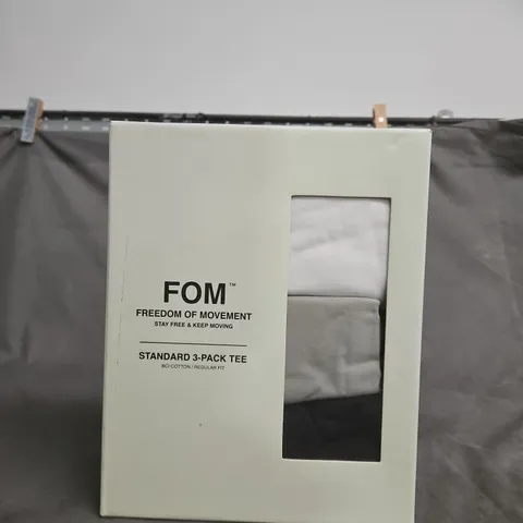 FOM FREEDOM OF MOVEMENT 3-PACK TEE – SIZE SMALL