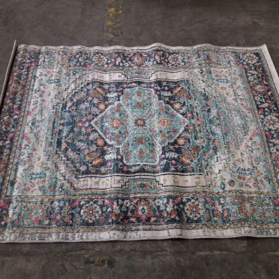 BRAND NEW PACO HOME TORRES 274 RUG IN BLUE - 120×170CM 