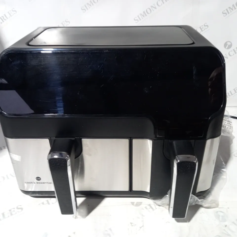 BOXED COOK'S ESSENTIALS 7.7L DUAL AIR FRYER 