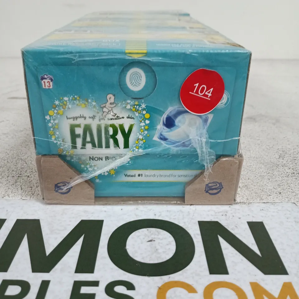 FAIRY PODS LAUNDRY DETERGENT – BULK LOT (4 TURQUOISE BOXES ON PODS CARTON)