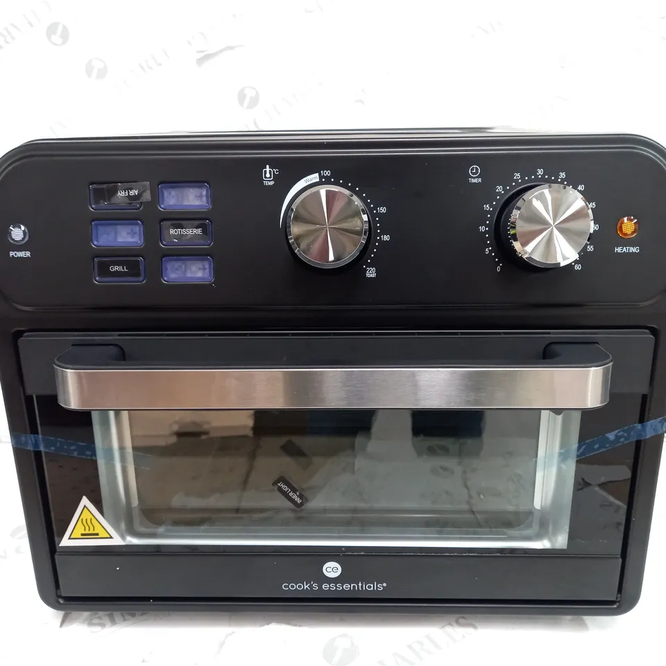 BOXED COOK'S ESSENTIAL 21-LITRE AIRFRYER OVEN IN BLACK 