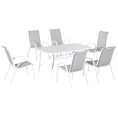 BOXED EPERNAY RECTANGULAR 6-PERSON SEATING GROUP