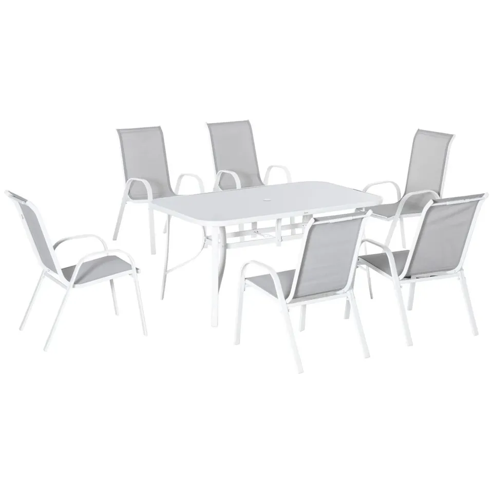 BOXED EPERNAY RECTANGULAR 6-PERSON SEATING GROUP