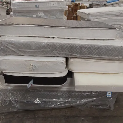 PALLET OF 8 UNBAGGED MATTRESSES - ASSORTED SIZES, BRANDS, CONDITIONS