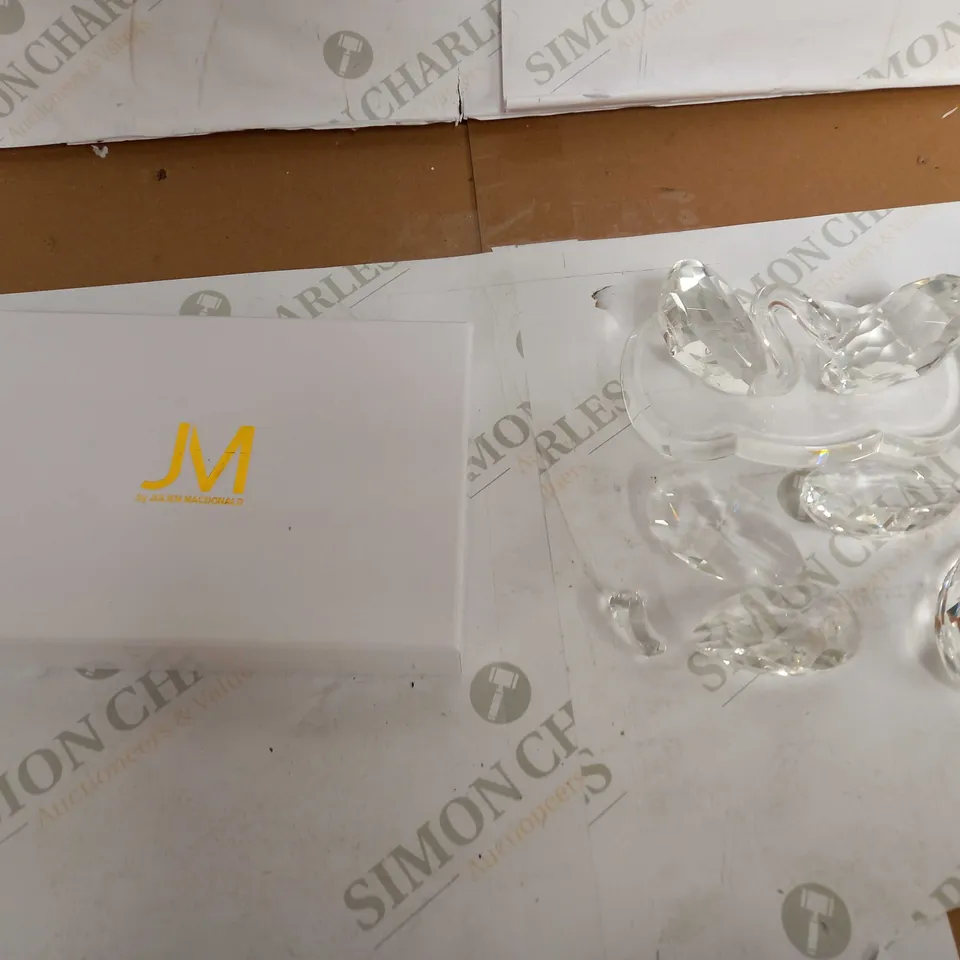 JULIEN MACDONALD CRYSTAL SWAN PAIR