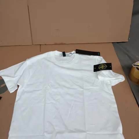 STONE ISLAND WHITE T-SHIRT – UK 6