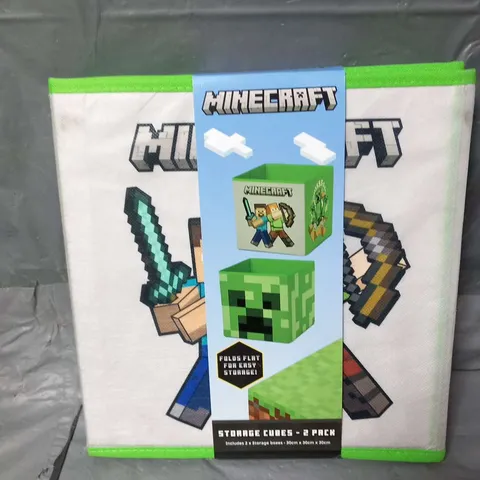 THREE MINECRAFT STORAGE CUBES