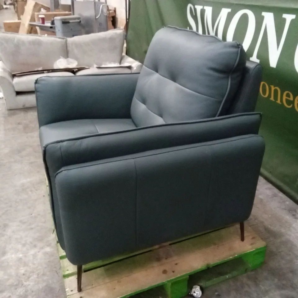 QUALITY DESIGNER ITALIAN MADE BOLZANO LEATHER ARMCHAIR