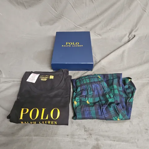 BOXED POLO RALPH LAUREN PYJAMA SET IN MULTI SIZE XL