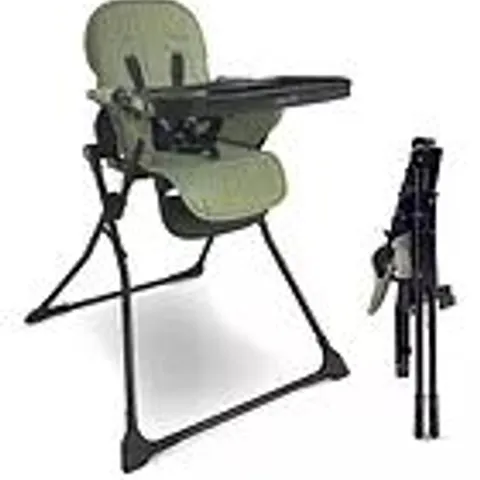 BOXED MY BABIIE MBHC2 COMPACT FOLDING HIGHCHAIR - GREEN