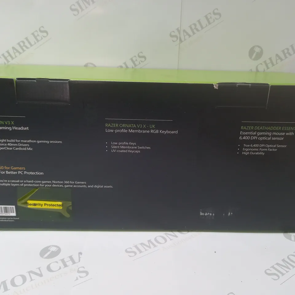 BRAND NEW BOXED RAZER GAMING BUNDLE 3 IN 1 TO INCLUDE - GAMING HEADSET, MEMBRANE RGB KEYBOARD AND ESSENTIAL GAMING MOUSE