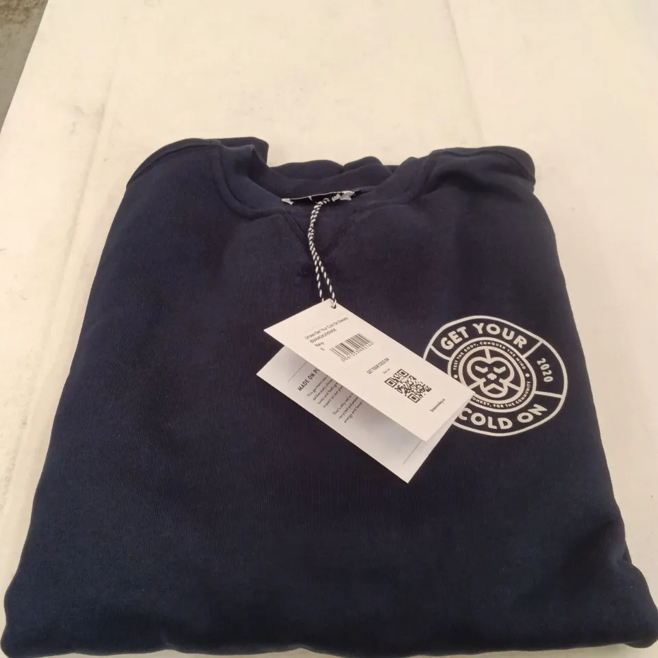 BOX TO CONTAIN BRASS MONKEY - SWEATS NAVY SIZE SMALL APPROXIMATELY 12