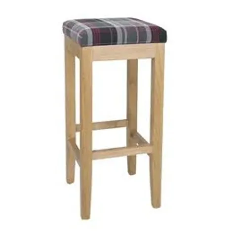 BOXED BOLERO AUSTIN DC827 HIGH STOOL GREY TARTAN (1 BOX)