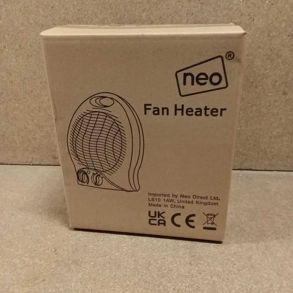 8 x BOXED NEO FAN HEATERS IN WHITE