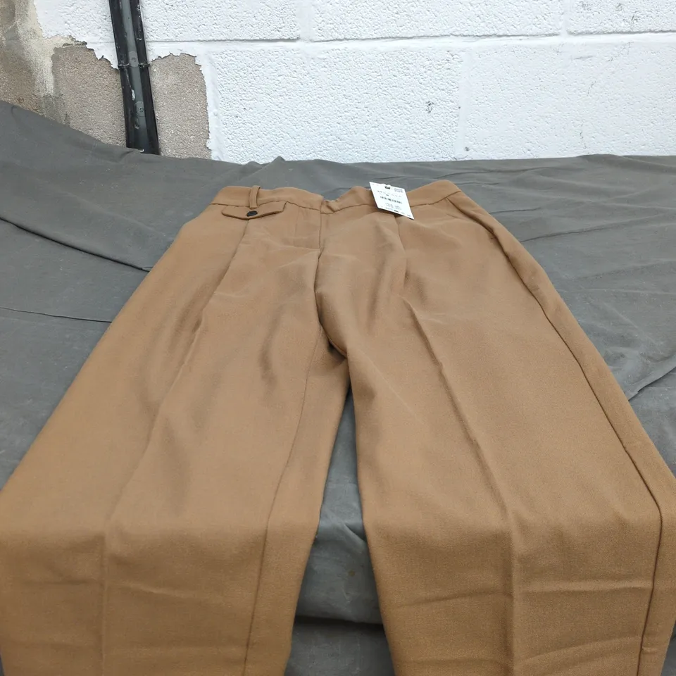 ZARA TROUSERS – CAMEL/BROWN, SIZE M