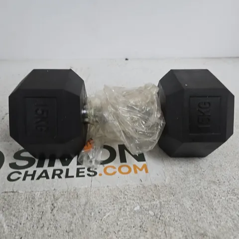 15KG HEXAGONAL DUMBBELL