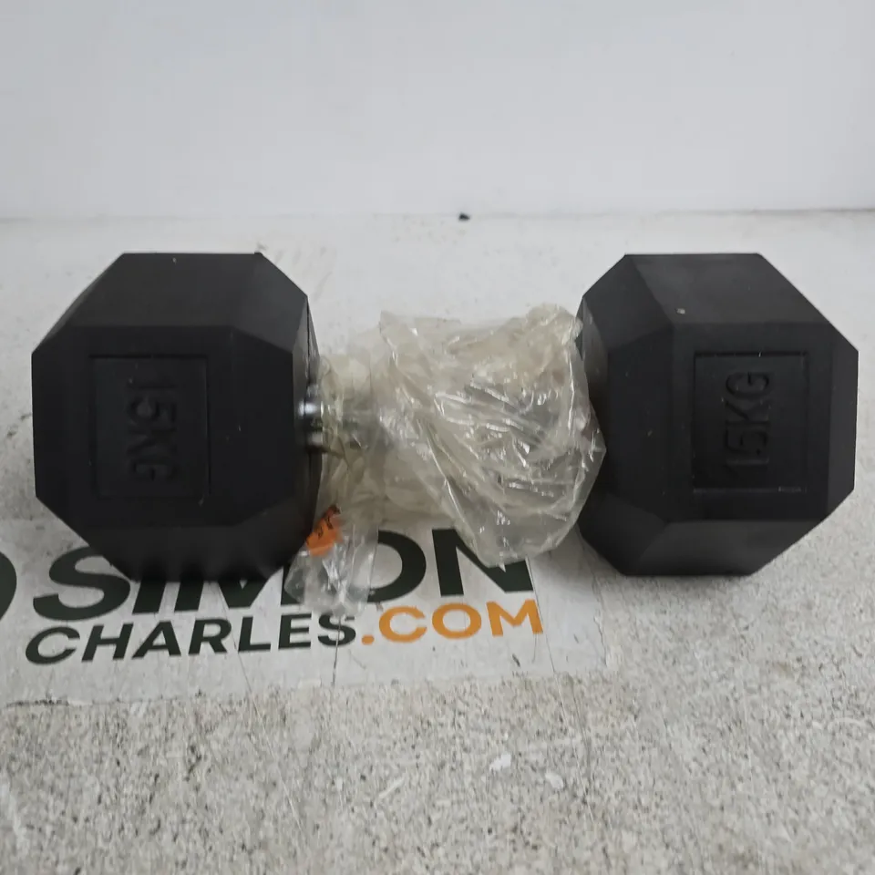 15KG HEXAGONAL DUMBBELL