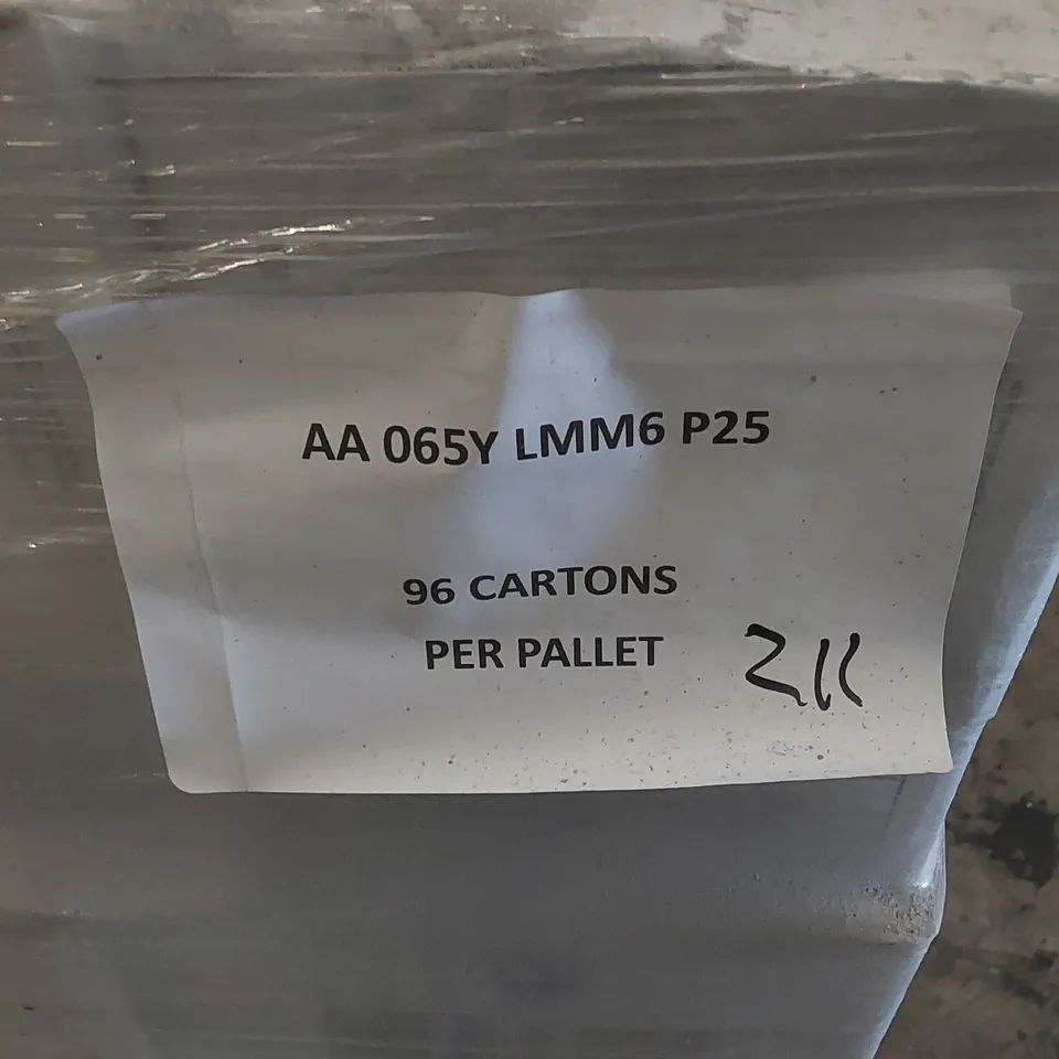 PALLET TO CONTAIN APPROX 96 X CARTONS OF JOHNSON ASTUCE COL.MAISON MAT ROUG ROUGE WALL TILES - 25 TILES PER CARTON // SIZE: 197 X 197 X 6.5mm