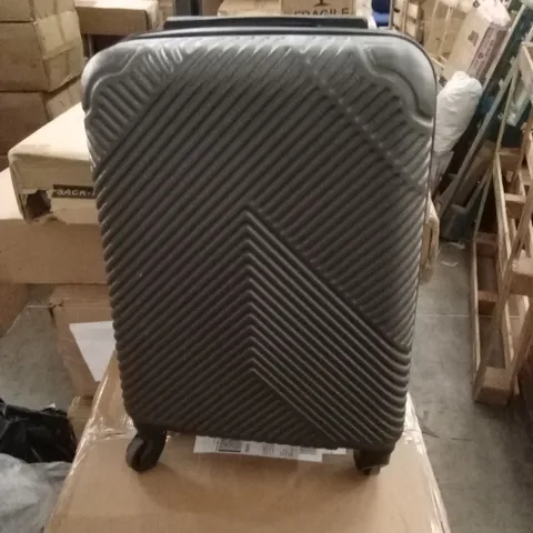NEO GREY HARD PLASTIC SHELL SUITCASE