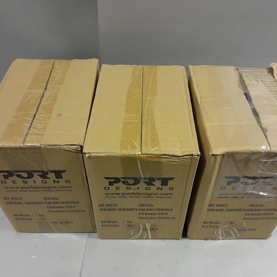 APPROXIMATELY 15 SAINSBURYS BRANDED IPAD MINI 4 PORTFOLIO CASES