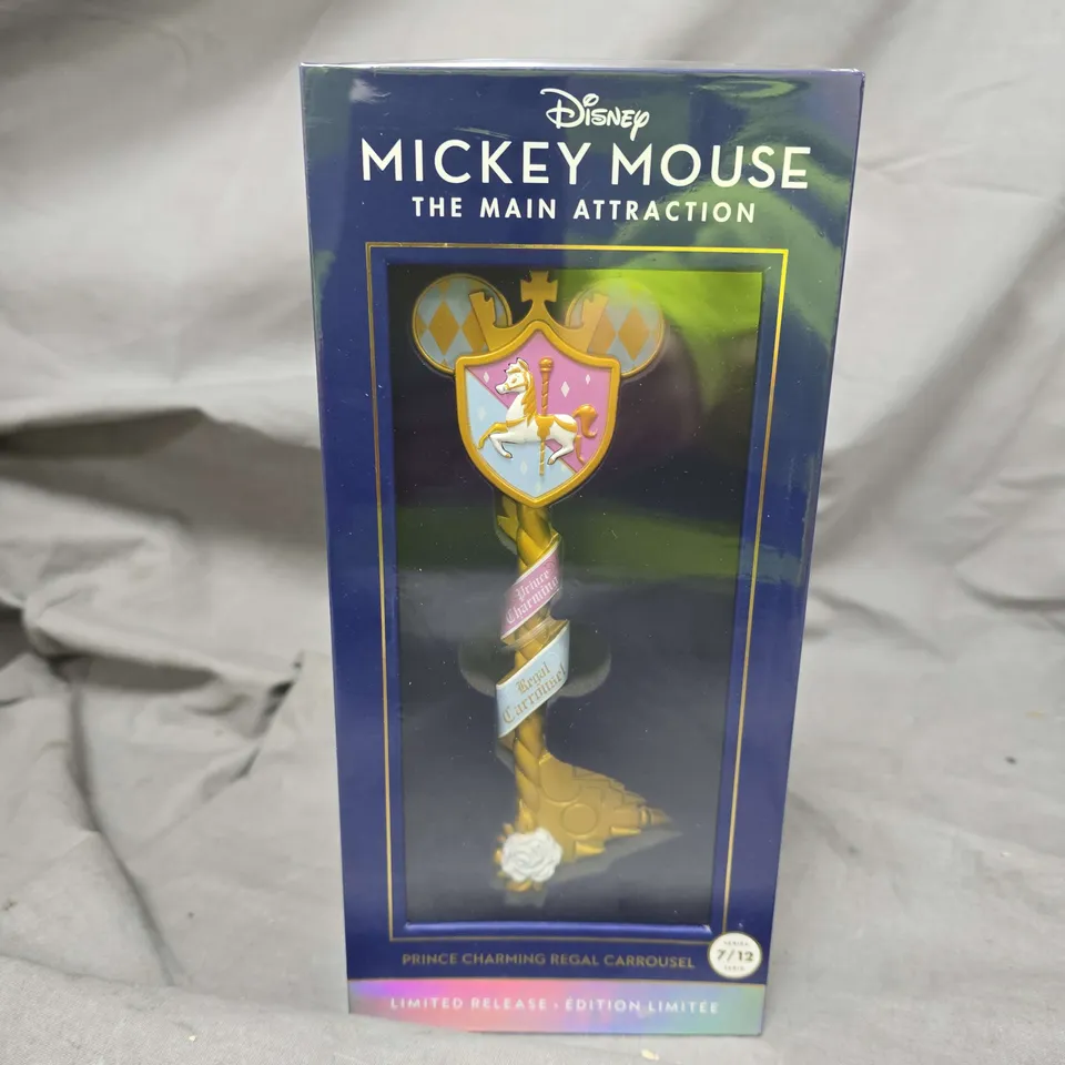 DISNEY MICKEY MOUSE THE MAIN ATTRACTION PRINCE CHARMING REGAL CARROUSEL – LIMITED RELEASE BOXED COLLECTIBLE
