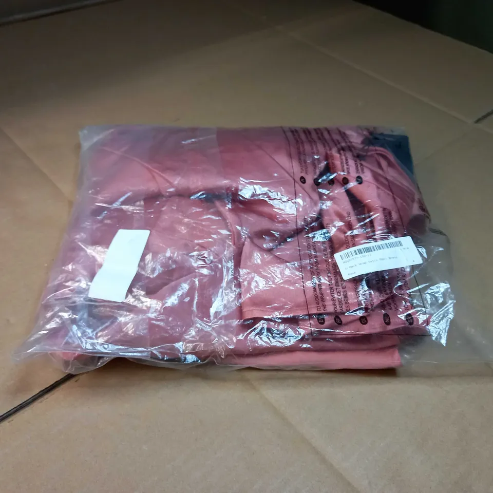 PACKAGED NASTY GAL ROSE SATIN V NECK WRAP MAXI DRESS - SIZE 4