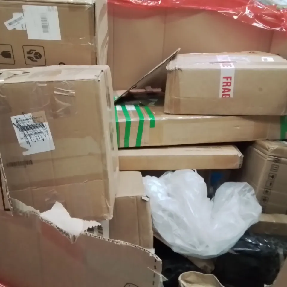 PALLET OF ASSORTED HOUSEHOLD GOODS AND PRODUCTS TO INCLUDE;BALLOON STUFFING MACHINE,NAP MAT,AUDUON TURNTABLE 